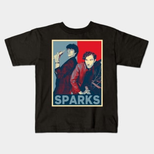 Retro Love Rock Sparks Fan Art Design Kids T-Shirt